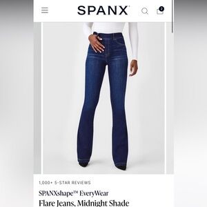 Brand New NWT Spanx Flare Jeans size Large Tall